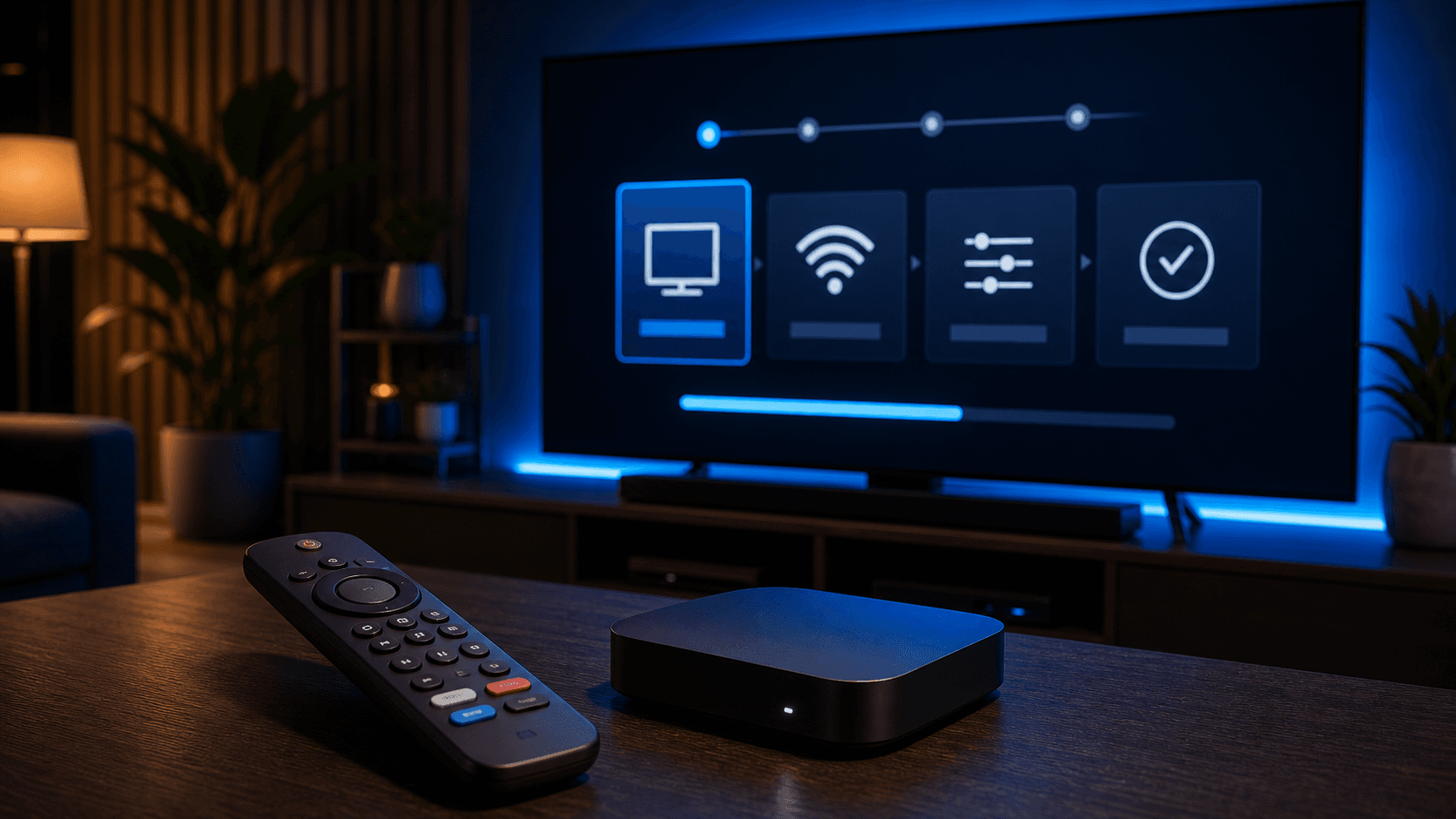 IPTV on Firestick installation guide with streaming remote and TV interface